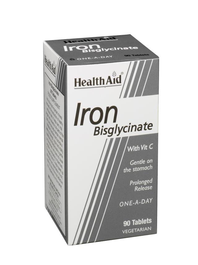 Health Aid Iron Bisglycinate (Iron with Vitamin C), 90 Tablets on Productcaster.