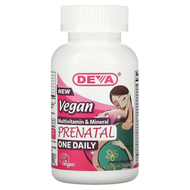 Deva, Vegan Prenatal Multivitamin & Mineral, One Daily, 90 Coated Tablets on Productcaster.