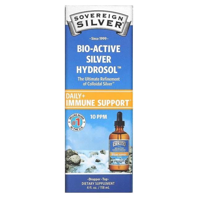 Sovereign Silver Argento sovrano, Argento Bioattivo Hydrosol Dropper-Top, Daily + Immune Support, 10 ppm, 4 fl oz (1 on Productcaster.