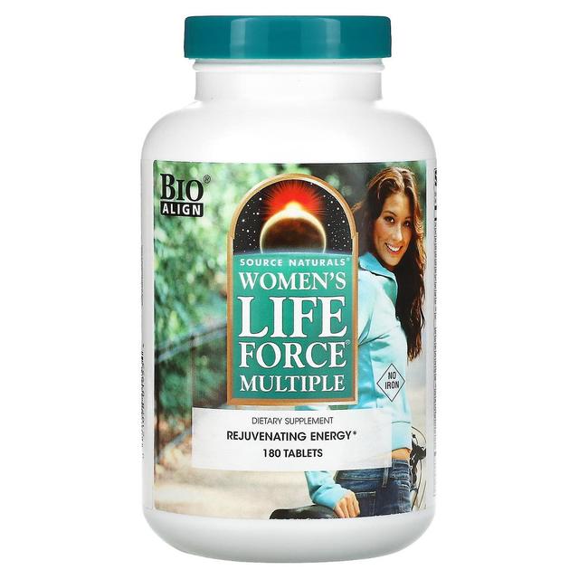 Source Naturals Fuente Naturales, Mujeres's Fuerza de Vida Múltiple, Sin Hierro, 180 Tabletas on Productcaster.