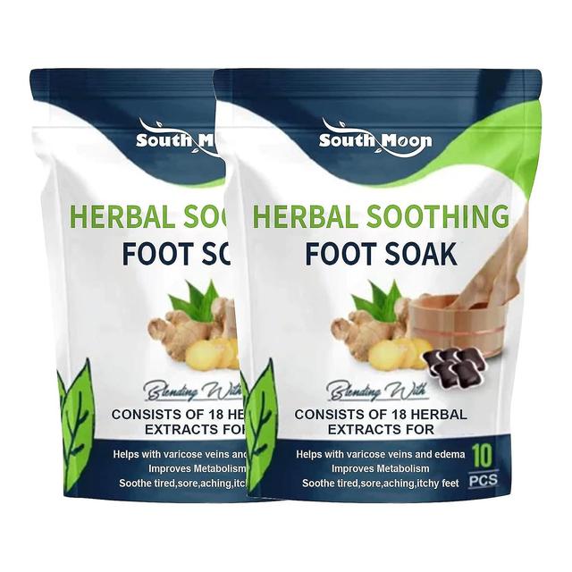 Herbal Detox &Shaping Cleansing Foot Soak Beads Herbal Soothing Foot Soak Deep Clean Foot Bath Bag besteht aus 18 Kräuterextrakten für verbessert M... on Productcaster.