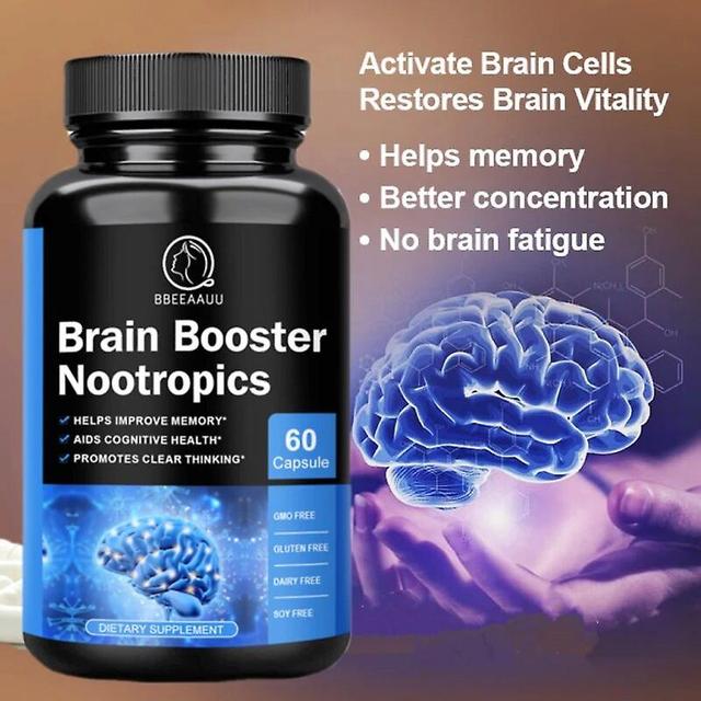 Tib 100mg fosfatidylserínová kapsula Brain Booster Nootropiká pre zdravie mozgu Pamäť Focus doplnok Tib 60pcs on Productcaster.