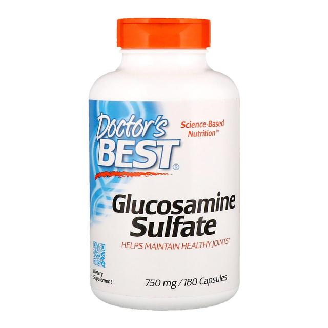 Doctor's Best Lægens bedste, Glucosaminsulfat, 750 mg, 180 Kapsler on Productcaster.