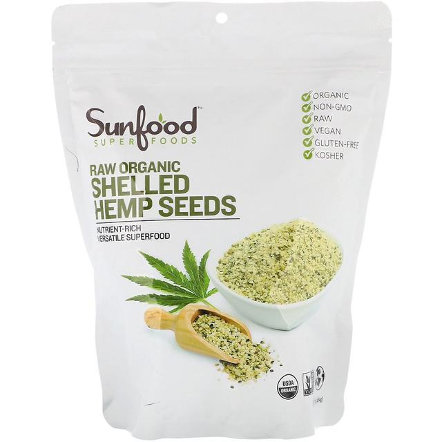 Sunfood, Raw Organic Shelled Hemp Seeds, 1 lb (454 g) on Productcaster.