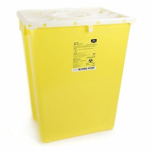 McKesson Chemotherapy Sharps Container Prevent 20-4/5 H X 17-3/10 W X 13 L Inch 12 Gallon Yellow, Count of 8 (Pack of 1) on Productcaster.