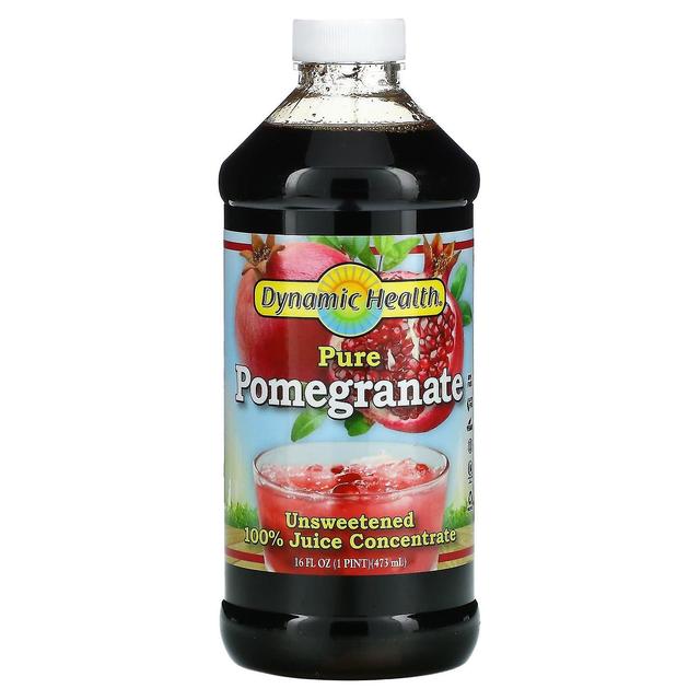 Dynamic Health, Pure Pomegranate, Unsweetened, 16 fl oz (473 ml) on Productcaster.