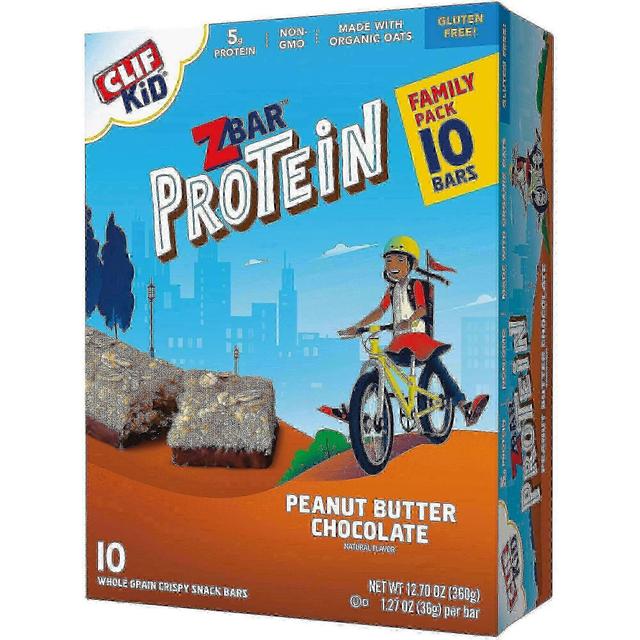 Clif Bar Clif kid zbar protein chokolade jordnøddesmør snackbarer, 10 ea on Productcaster.