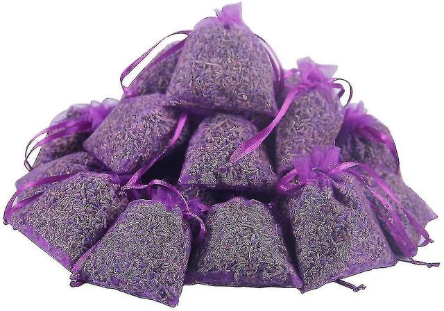 Lavender Bud Sachets - 12 Packets 100% Natural Hay Flowers on Productcaster.