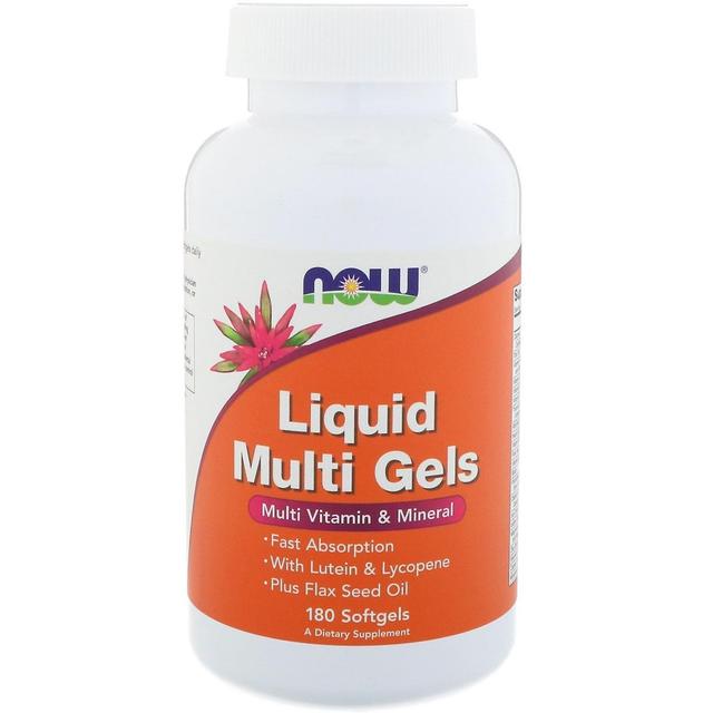 Now Foods, Liquid Multi Gels, 180 Softgels on Productcaster.