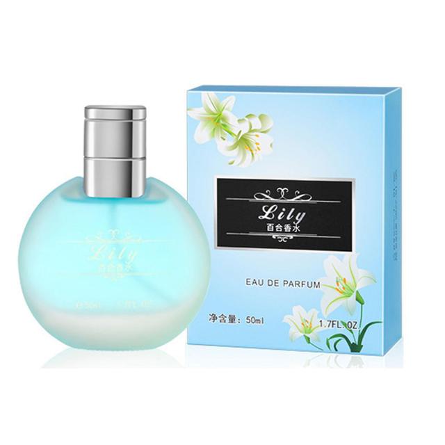 2024 New,50ml Toilette Spray Long Lasting Flower Fragrance Frosted Bottle Body Perfume for Women Lily on Productcaster.