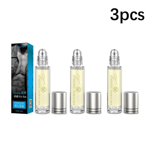 Click roller ball perfume unisex fresh natural long-lasting light fragrance men's 10ml 3pcs on Productcaster.