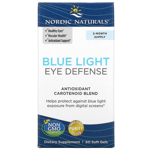 Nordic Naturals, Blue Light Eye Defense, 60 Softgels on Productcaster.