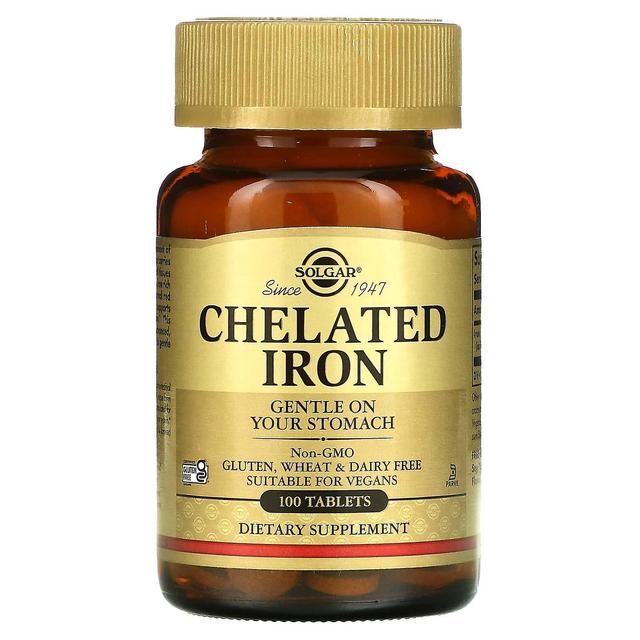 Solgar, Chelated Iron, 100 Tablets on Productcaster.