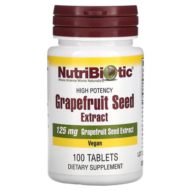 NutriBiotic, Ekstrakt z nasion grejpfruta, 125 mg, 100 tabletek on Productcaster.