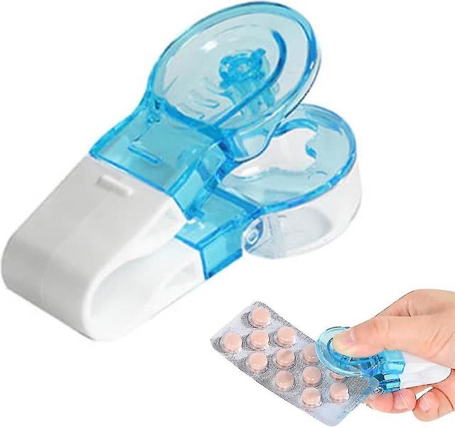 Portable Pill Taker Remover, Tablets Pills Blister Pack Opener Assistance Tool For The Elderly, Disabled, Pill Dispenser 1Pcs on Productcaster.