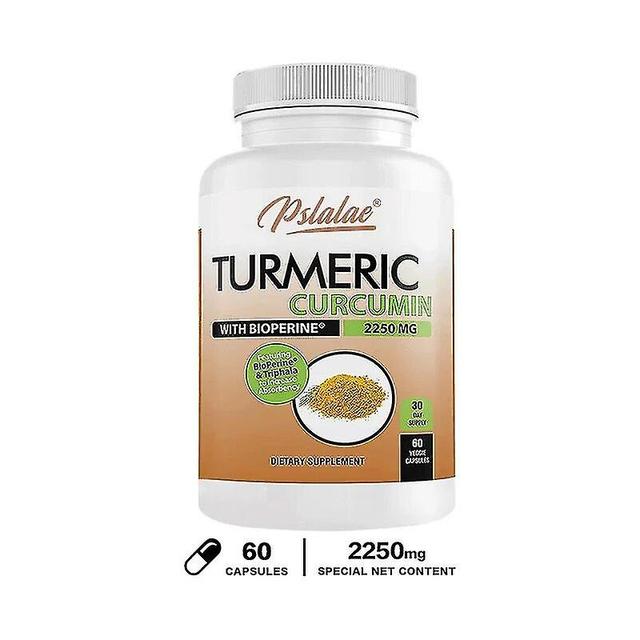 Premium Curcumin - 2250 Mg/day - Natural Vegan - 95% Curcumin With Black Pepper Extract Powerful Turmeric Supplement 60 Capsules on Productcaster.