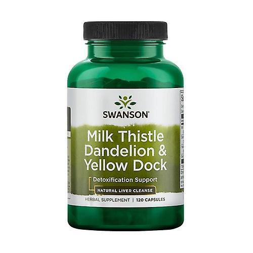 Swanson Premium milk thistle, dandelion & yellow dock 120 capsules on Productcaster.