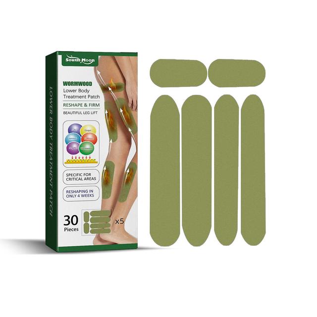 30pcs Wormwood Leg Shaping Stickers Fat Burning Moxibustion Stickers For Women Men Health Slimming Default on Productcaster.