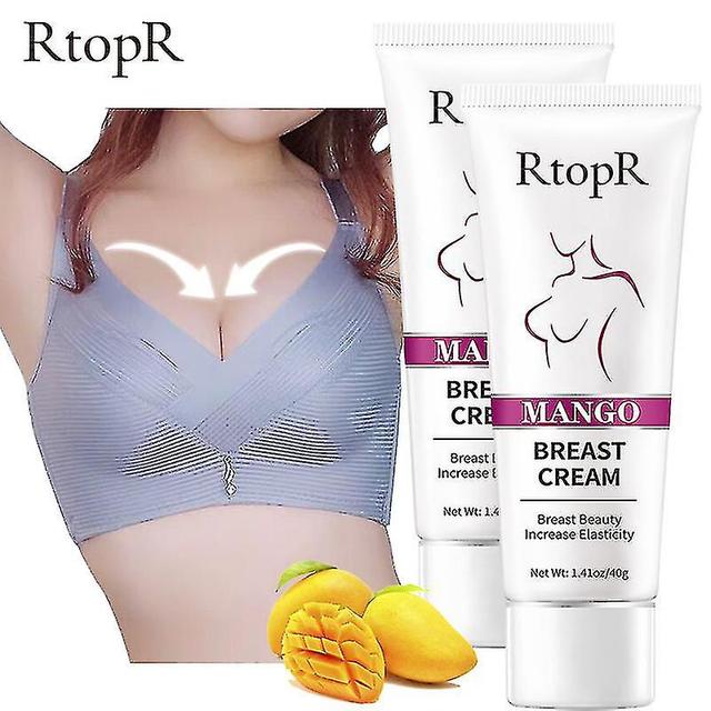 2pcs Mangue Breast Enlargement Cream Breast Enhancer Augmenter l’étanchéité Big Bust Body Cream Efficacité Pleine Élasticité Soins du sein on Productcaster.