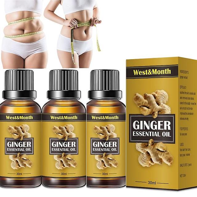 3x Natural Lymphatic Detox Organic Ginger Oil Slimming Fast Belly Fat Burner Soaps Abdominal Muscle Peach Hip Body Hot Cream on Productcaster.