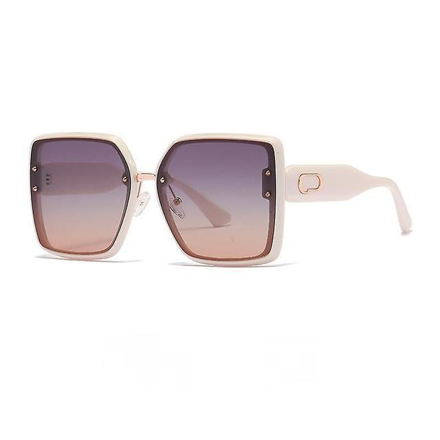 Lunettes de soleil polarises pour femmes (blanches) avec grande mont on Productcaster.