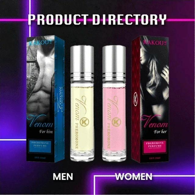 Pingguo 2pcs 10ml Best Sex Pheromone Perfume Spray For Men Women, Sex Pm Intimate Ner Perfume For Men Women pink-blue on Productcaster.