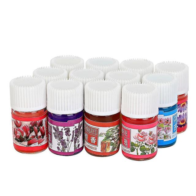 12 Bottles 3ml Natural Fragrant Plant Water-soluble Fatigue Relieve Essential Oil on Productcaster.