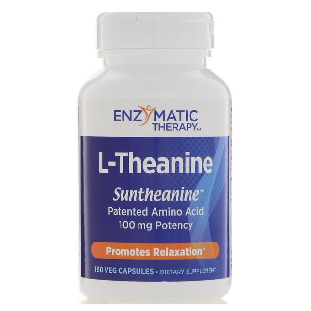 Enzymatic Therapy Enzymatisk terapi, L-Theanine, 180 Veg Kapsler on Productcaster.