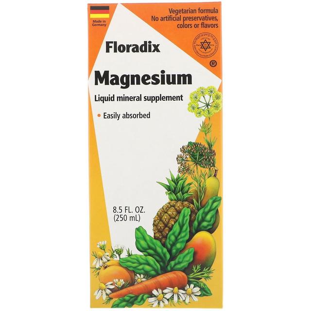 Flora, Floradix, magnesium, nestemäinen mineraalilisä, 8,5 fl oz (250 ml) on Productcaster.