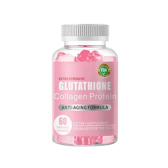 Glutathione Collagen Gummies, Glutathione Collagen Glow Gummies for Dark Spot, Glutathione Collagen Gummies for Women -60 Pieces/Bottle 2PCS on Productcaster.