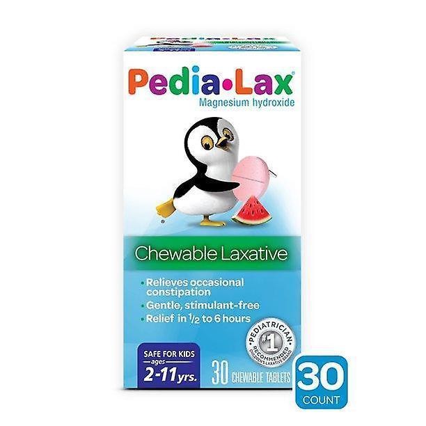 Pedia-lax laxative chewable tablets for kids, ages 2-11, watermelon flavor, 30 ct on Productcaster.