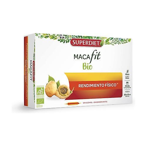 Super Diet Macafit physical performance 20 ampoules of 15ml on Productcaster.