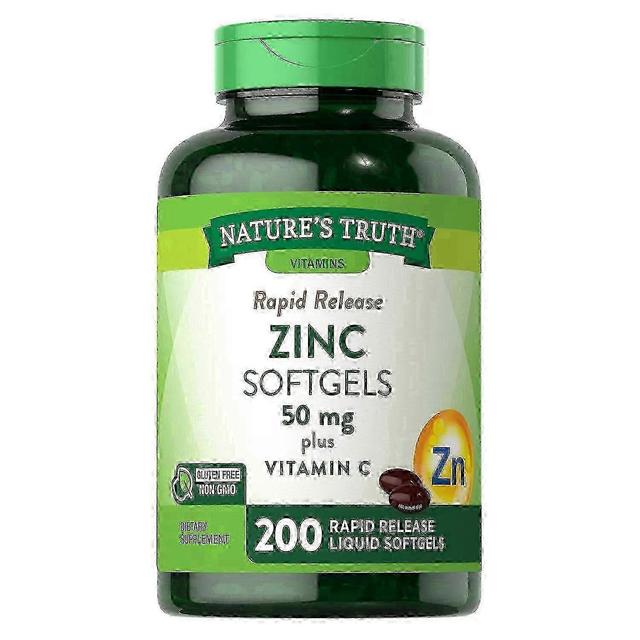 Nature's Truth Naturens sandhed zink 50 mg + vitamin c softgels, 200 ea on Productcaster.