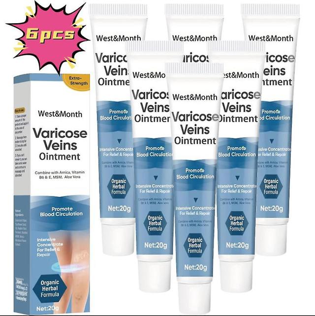 West&Month Venenpflegecreme Beinmassage Linderung von Beinschwellungen Regenwurm Beinvenenreparatur Creme Massageöl 1PCS) 6PCS on Productcaster.