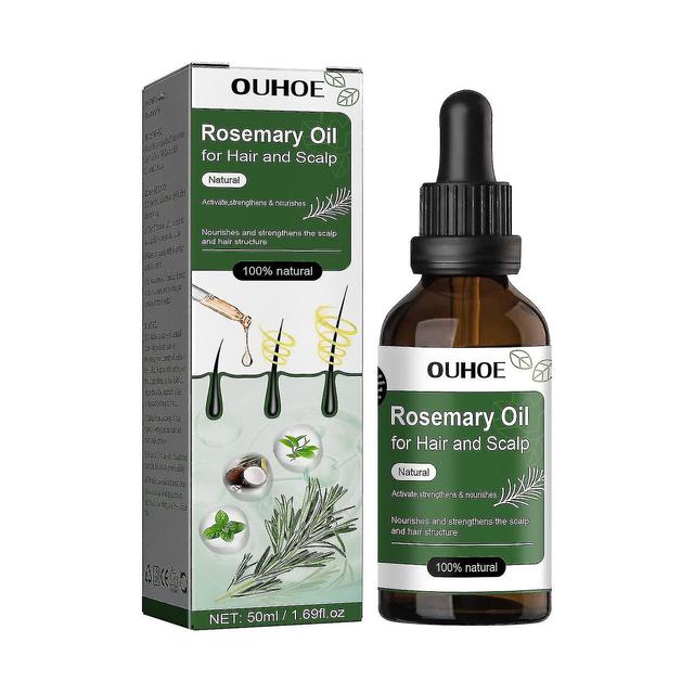 Olio Di Rosmarino Per E Olio Di Capelli Del Cuoio Capelluto Per Stimolare Con Olio Di Ricino 50 Ml on Productcaster.