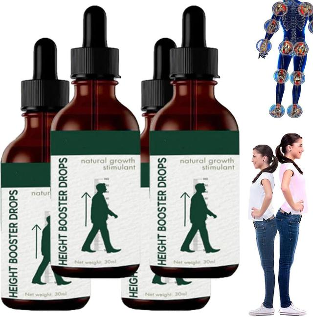 Guuoguo Height Booster Drops, Height Growth Oil Natural Growth Stimulant For Adolescent Bone Growth, Peak Height Booster Massage Oil 4pcs - 30ml on Productcaster.