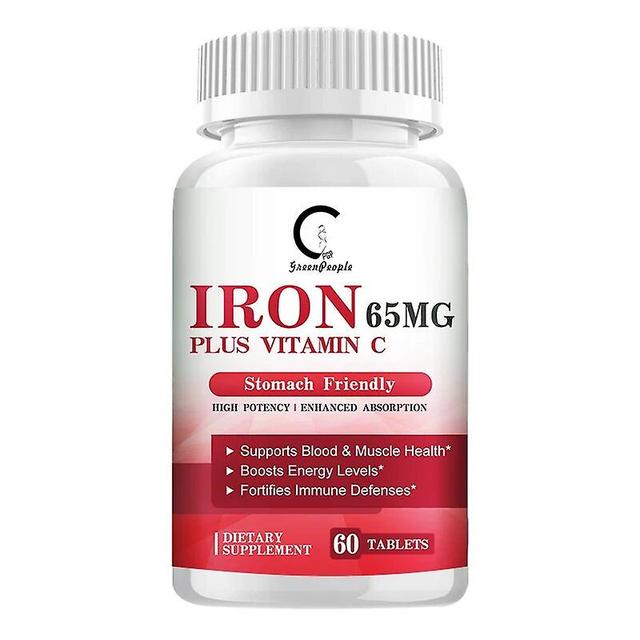 Iron pill Supplements Viscus Trace mineral supplementation Supports Hematopoietic function For AnemiaTIB TIB . 60pcs on Productcaster.