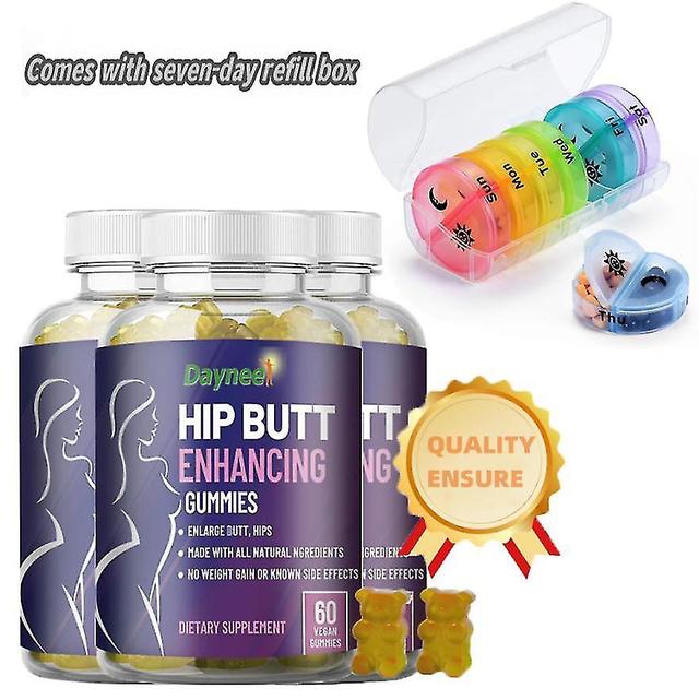 Butt And Butt Enhancement Gummies Glute And Butt Enhancement Capsules Comes With 7-day Supplement Box 3PCS on Productcaster.