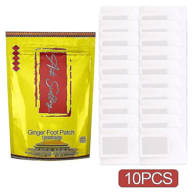 10pcs Detox-Fußpads, natürliche Fußpflaster, Ingwer-Detox-Fußpflaster, für Fußkörperpflege, Stressabbau und Tiefschlaf, helfen, Giftstoffe zu entfe... on Productcaster.