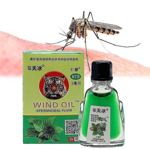 Tiger Balm Refreshing Essential Oil Mint Menthol Cooling Liquid Cure Headache Dizziness Itching Mosquito Repellent Herb Plaster-YuJia on Productcaster.