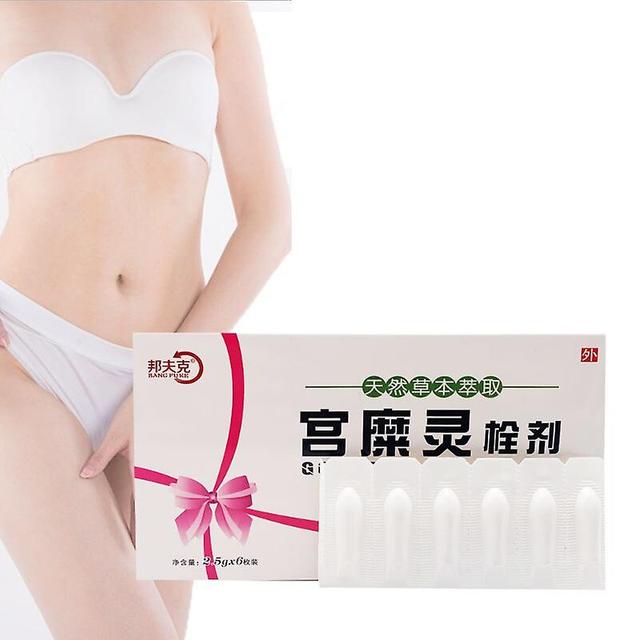 Coscelia 6pcs Cervical Erosion Antibacterial Suppository Herbal Extract Eliminate Peculiar Smell Improve Leucorrhea Abnormal Female Care on Productcaster.