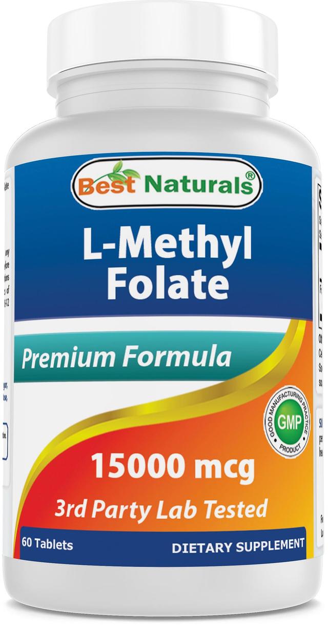 Best naturals methyl folate 15000 mcg (15mg) (most bio-available) 60 tablets on Productcaster.