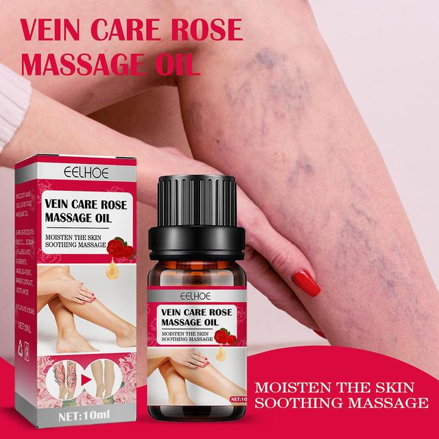 EELHOE rose vein care essential oil leg massage varicose veins improve blood circulation lymphatic leg care Massage Oil1PCS) 1PCS on Productcaster.