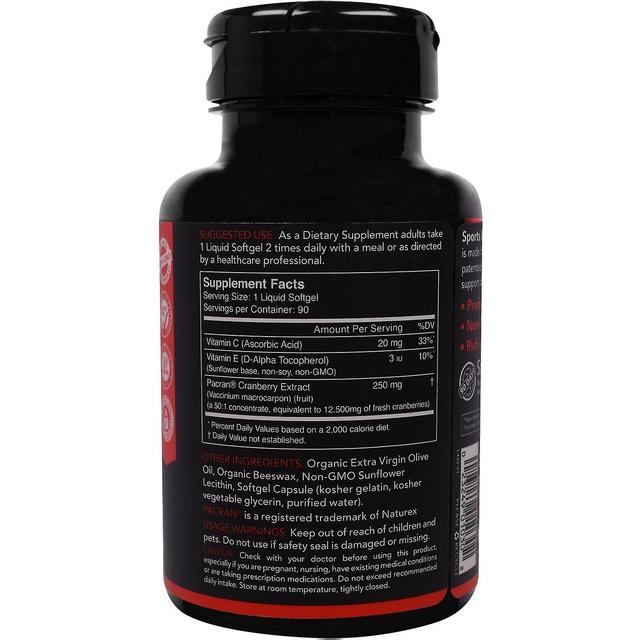 Sports Research, Cranberry Concentrate, 250 mg, 90 Softgels on Productcaster.