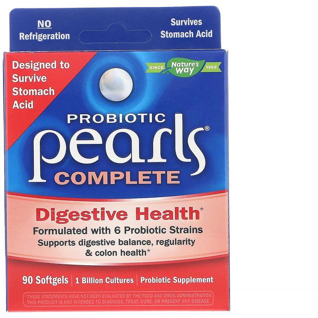 Nature's Way, Probiotic Pearls Complete, 90 Softgels on Productcaster.