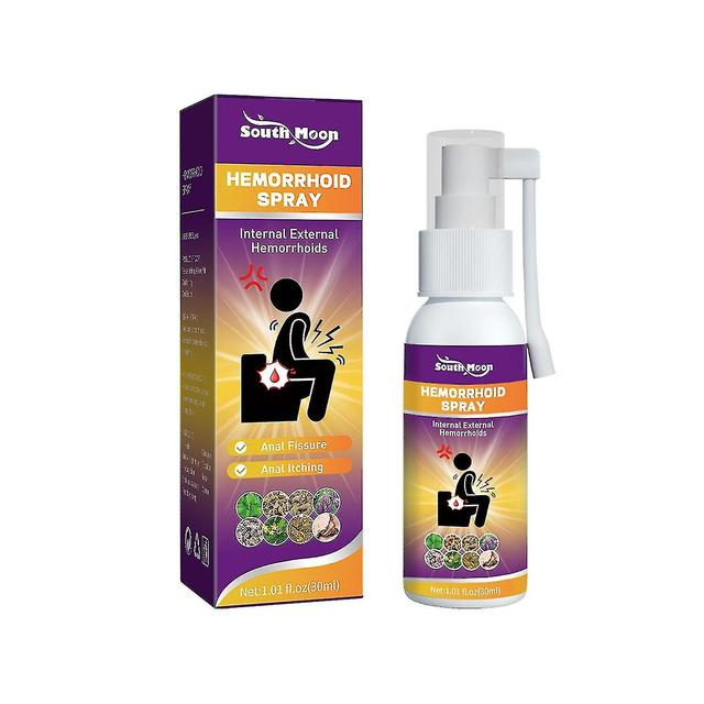 Shihaodian South Moon 30ml 100% pflanzliches Hämorrhoiden-Spray Kraftvolles Hämorrhoiden-Behandlungsmittel Linderung von Analschmerzen on Productcaster.