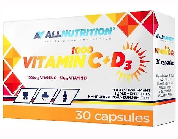 Allnutrition Vitamin C 1000 + D3 30 caps on Productcaster.