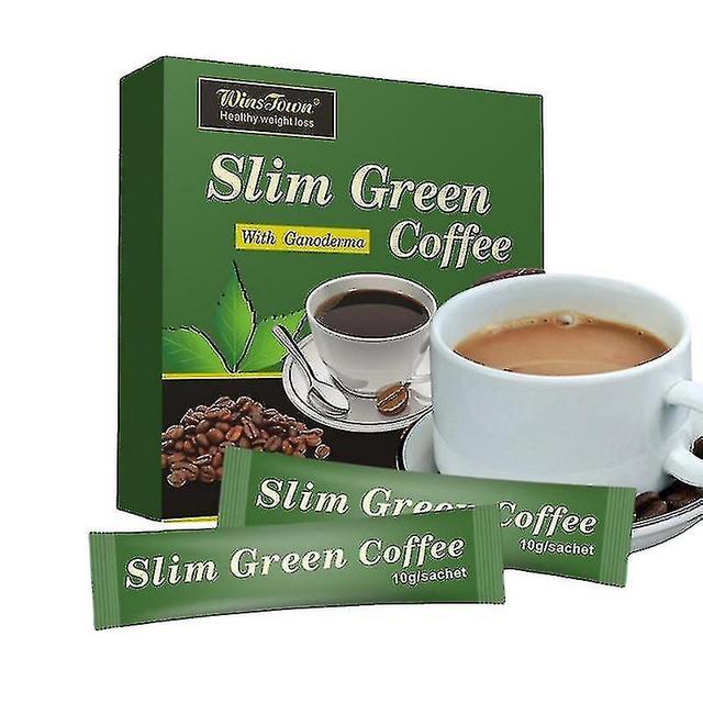 18pcs Slim Green Coffee With Ganoderma Control Weight Detox New Tea Green Coffee on Productcaster.