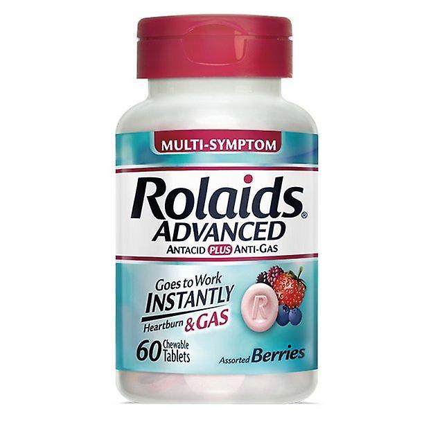 Rolaids advanced antacid, anti gas tablets (60 ct, mixed berry) on Productcaster.