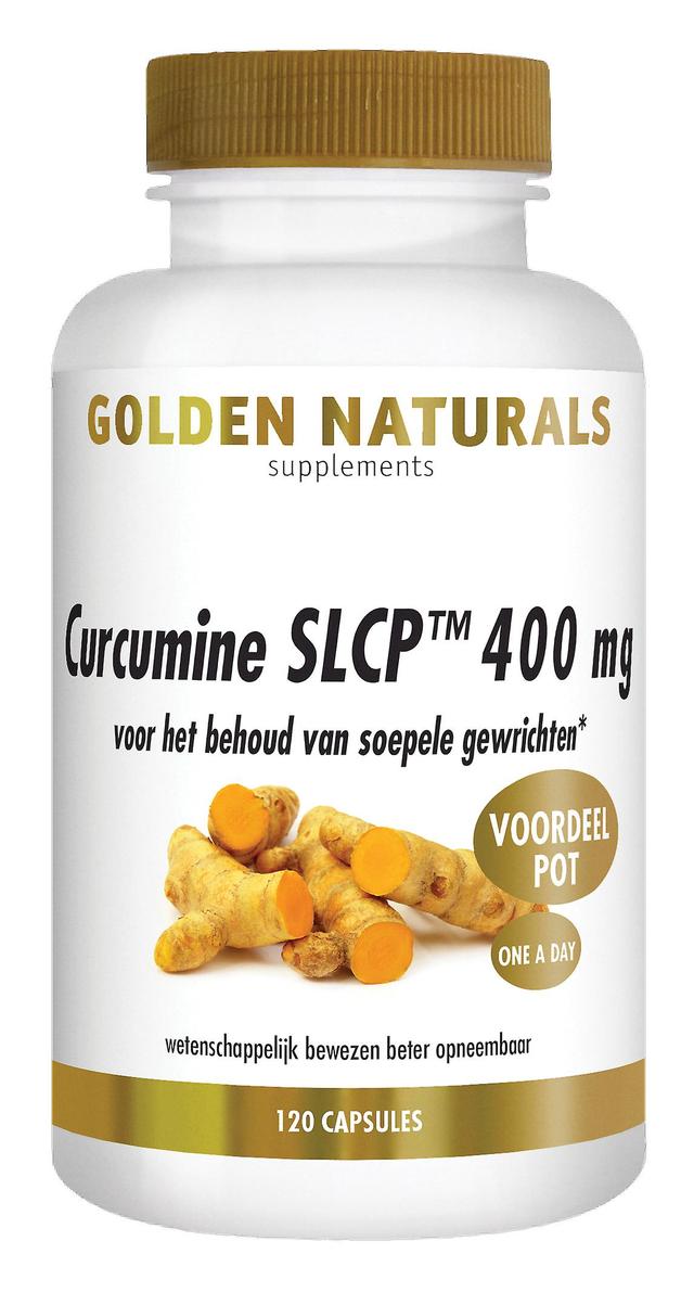 Golden Naturals Curcumin SLCP 400 mg (120 veganska kapslar) on Productcaster.